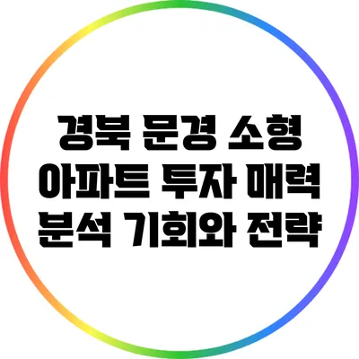경북 문경 소형 아파트 투자 매력 분석: 기회와 전략