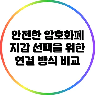 안전한 암호화폐 지갑 선택을 위한 연결 방식 비교
